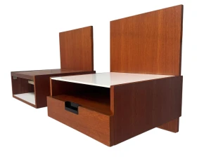 Two EU/NU-11 Japanese Series Wall Cabinets by Cees Braakman for Pastoe, 1958